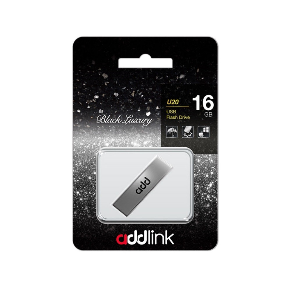Clé USB Addlink U20 / 16 Go / Titanium