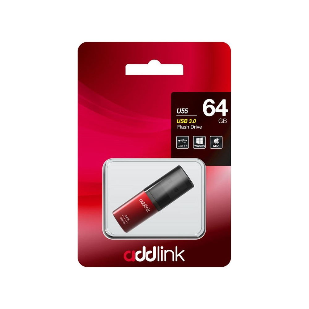 Clé USB Addlink U55 USB 3.0 / 64 Go / Rouge