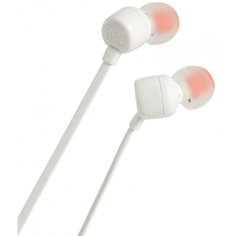 ECOUTEURS FILAIRES BLANC JBL TUNE - JBLT110WHT 