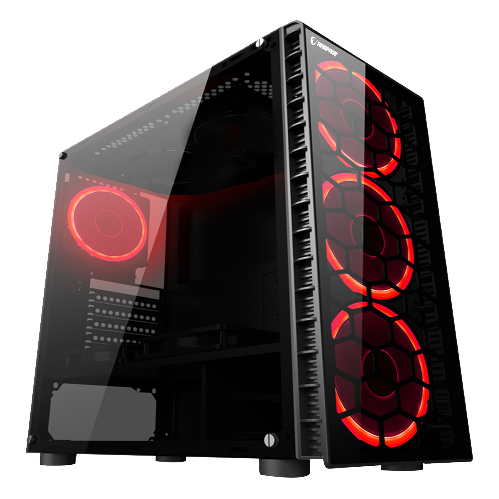Boiter Gaming Everest Rampage REDSKY LED avec Fenêtre