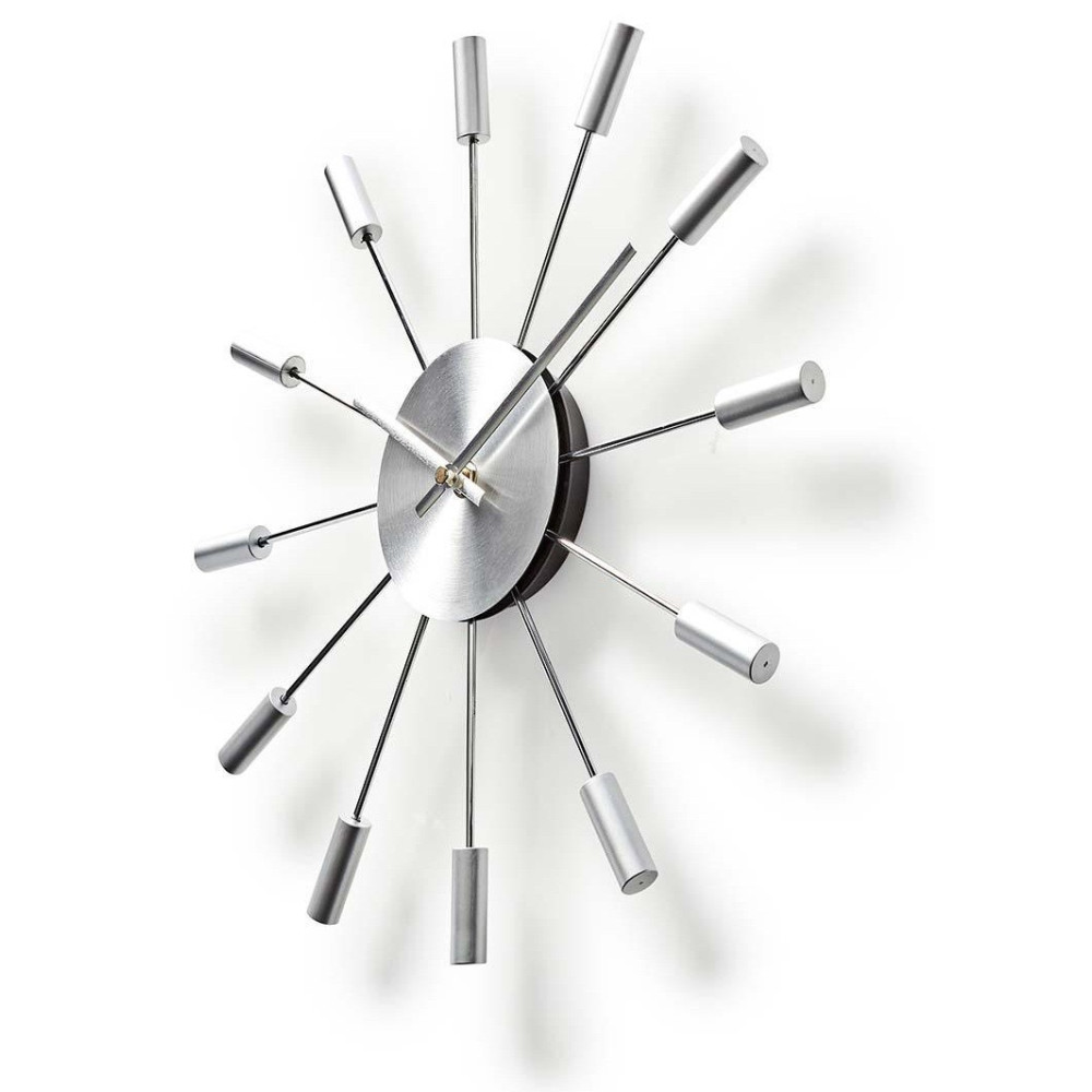 Horloge murale Nedis 34 cm / Argent
