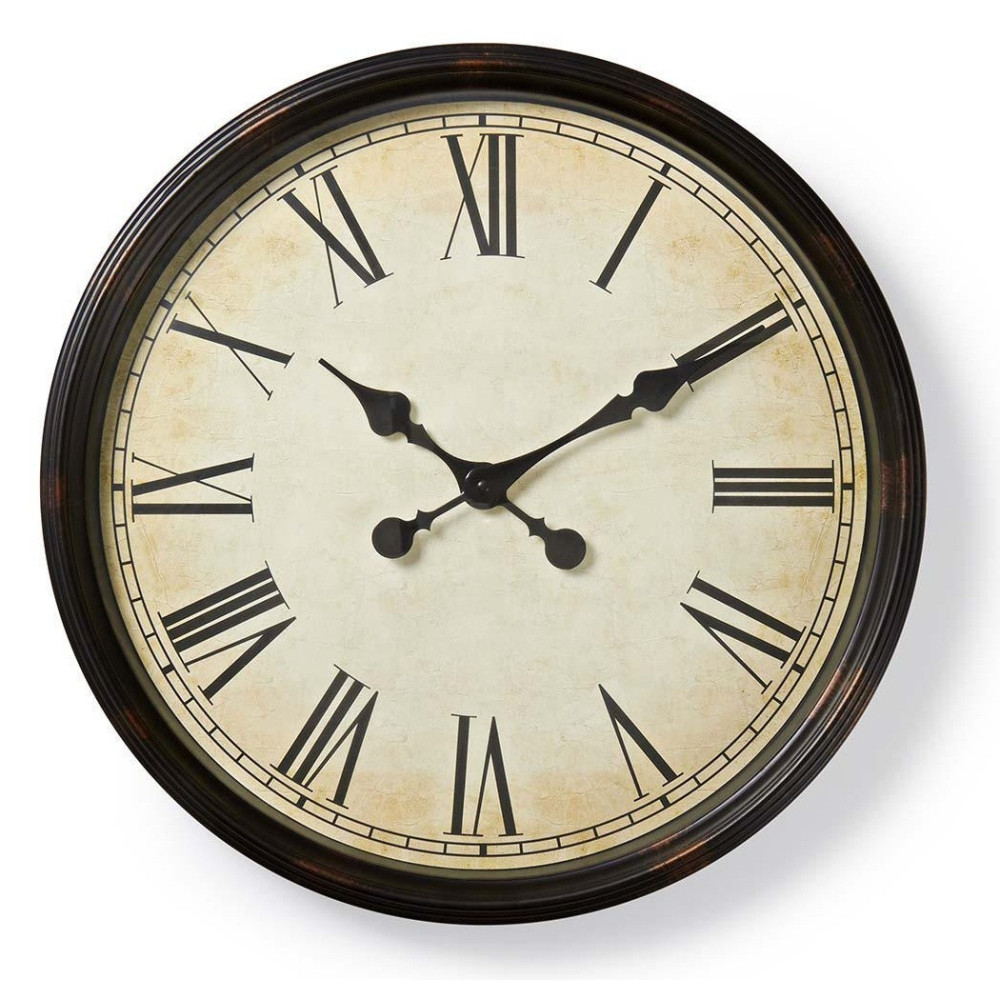 Horloge murale Nedis 50 cm / Style Ancien / Noir