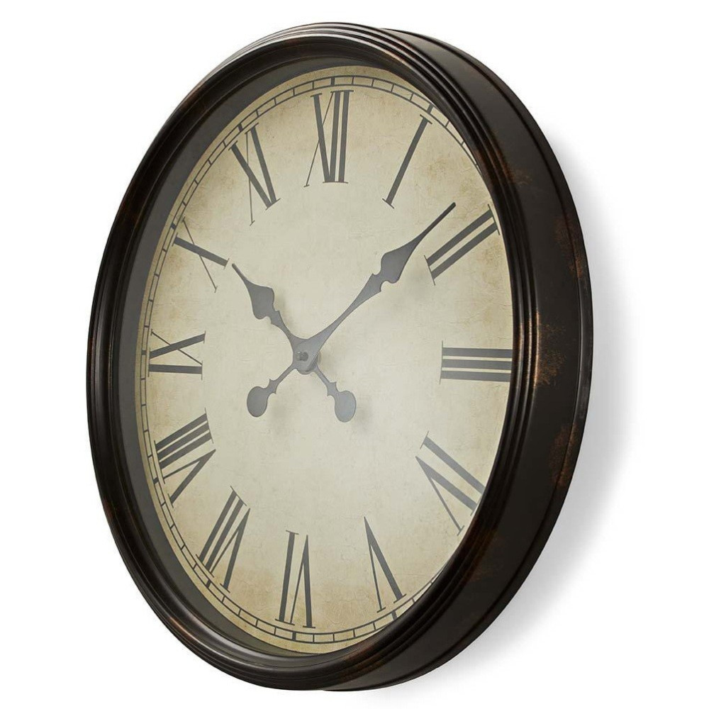 Horloge murale Nedis 50 cm / Style Ancien / Noir