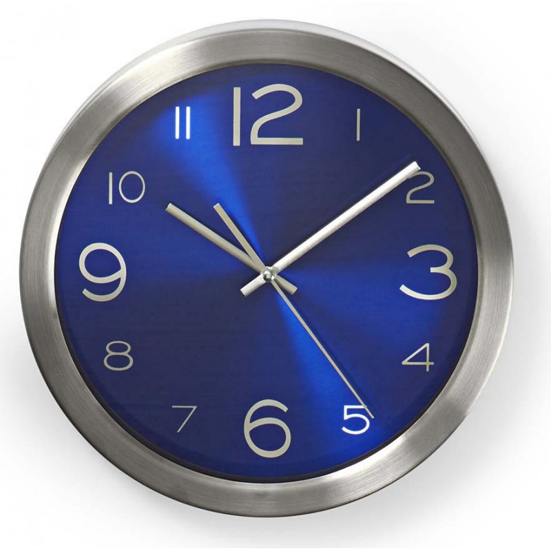 Horloge murale Nedis 30 cm / Bleu image 0
