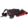 Pack Gaming Rampage Meepo: Clavier + Souris + Casque Micro + Tapis Souris