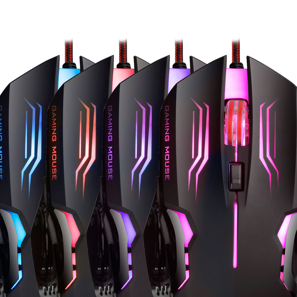Pack Gaming Rampage Meepo: Clavier + Souris + Casque Micro + Tapis Souris