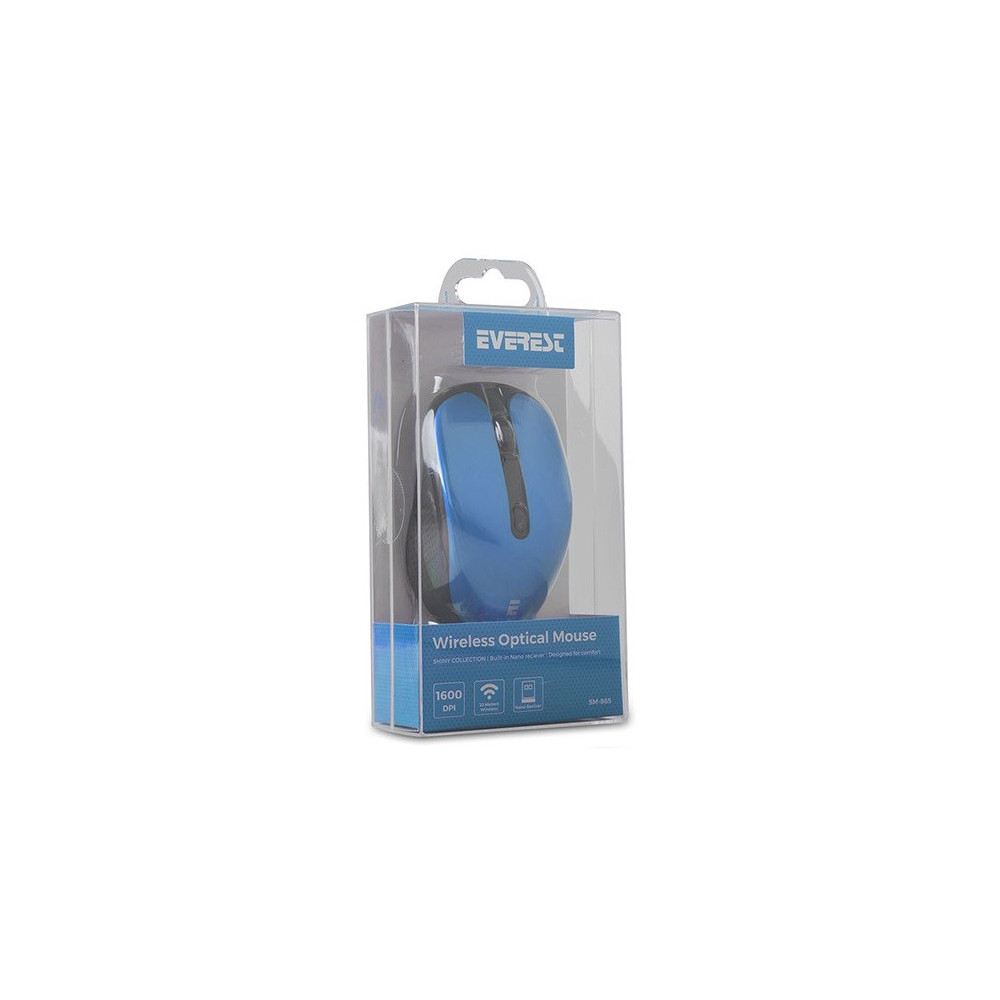 Souris Sans Fil Everest SM-865 / Bleu