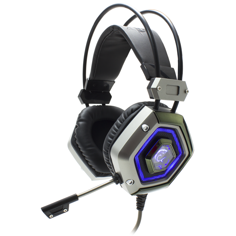 Casque Micro Gaming White Shark LION GH-1841 / Silver