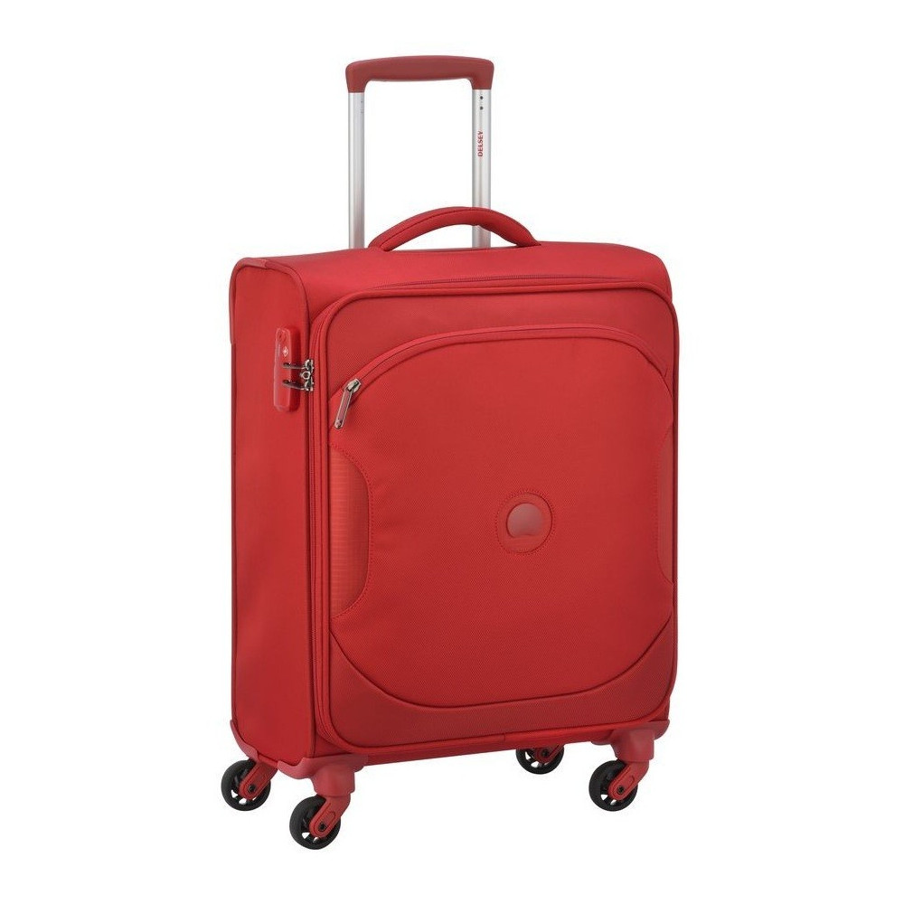 Valise Delsey U-Lite Classic 2 Trolley Cabine Slim 4 roues 55 cm / Rouge
