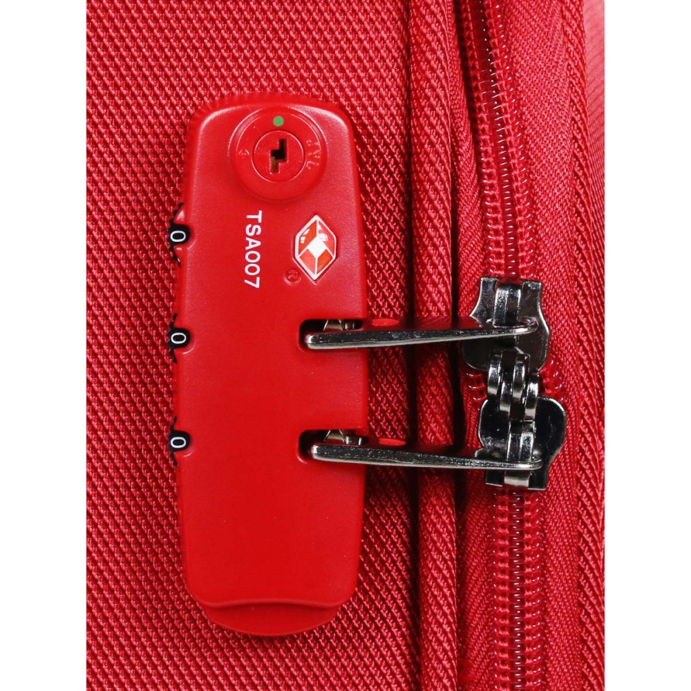 Valise Delsey U-Lite Classic 2 Trolley Cabine Slim 4 roues 55 cm / Rouge