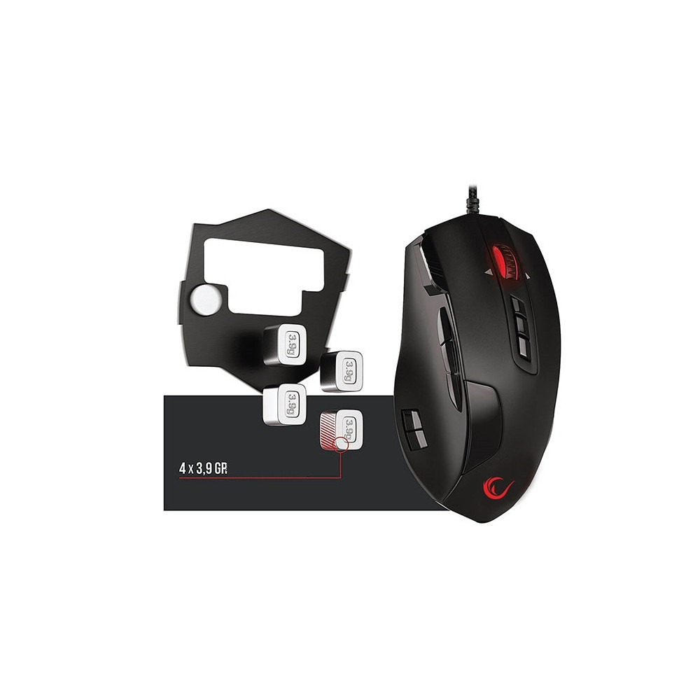 Souris Gaming Laser Rampage Blazefury RGB / 16 400Dpi