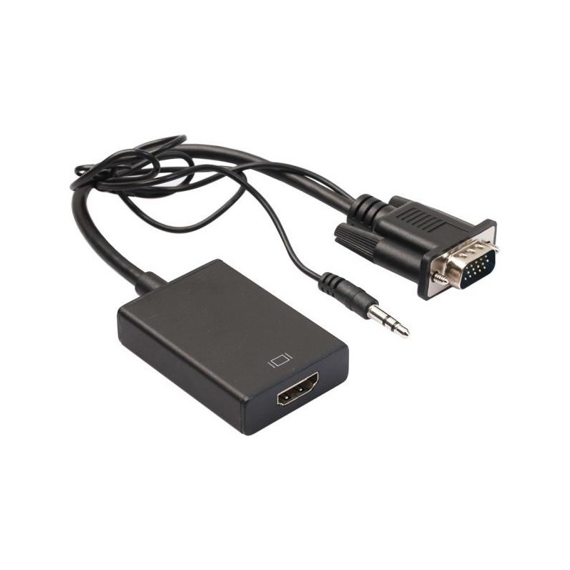 Adaptateur Convertisseur VGA mâle Vers HDMI Femelle