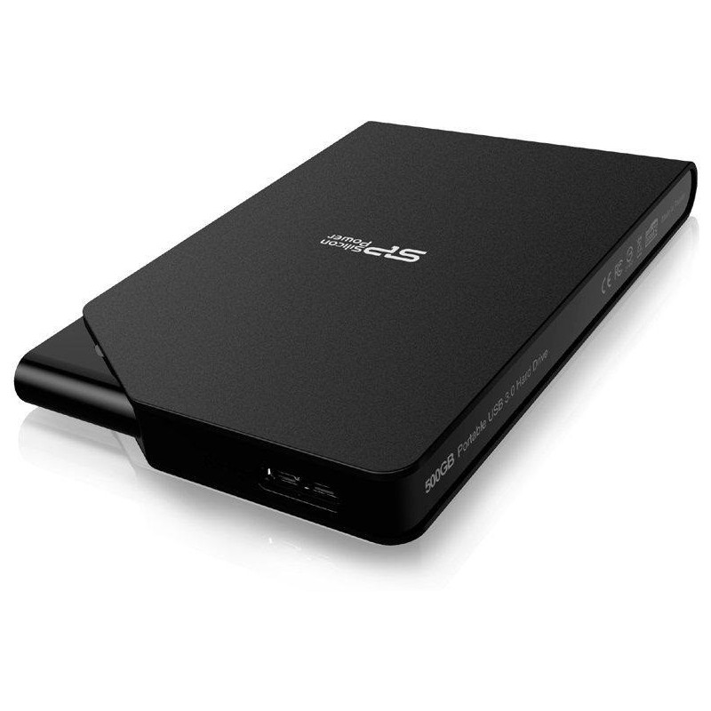 Disque Dur Externe Silicon Power Stream S03 / USB 3.0 / 500 Go / Noir