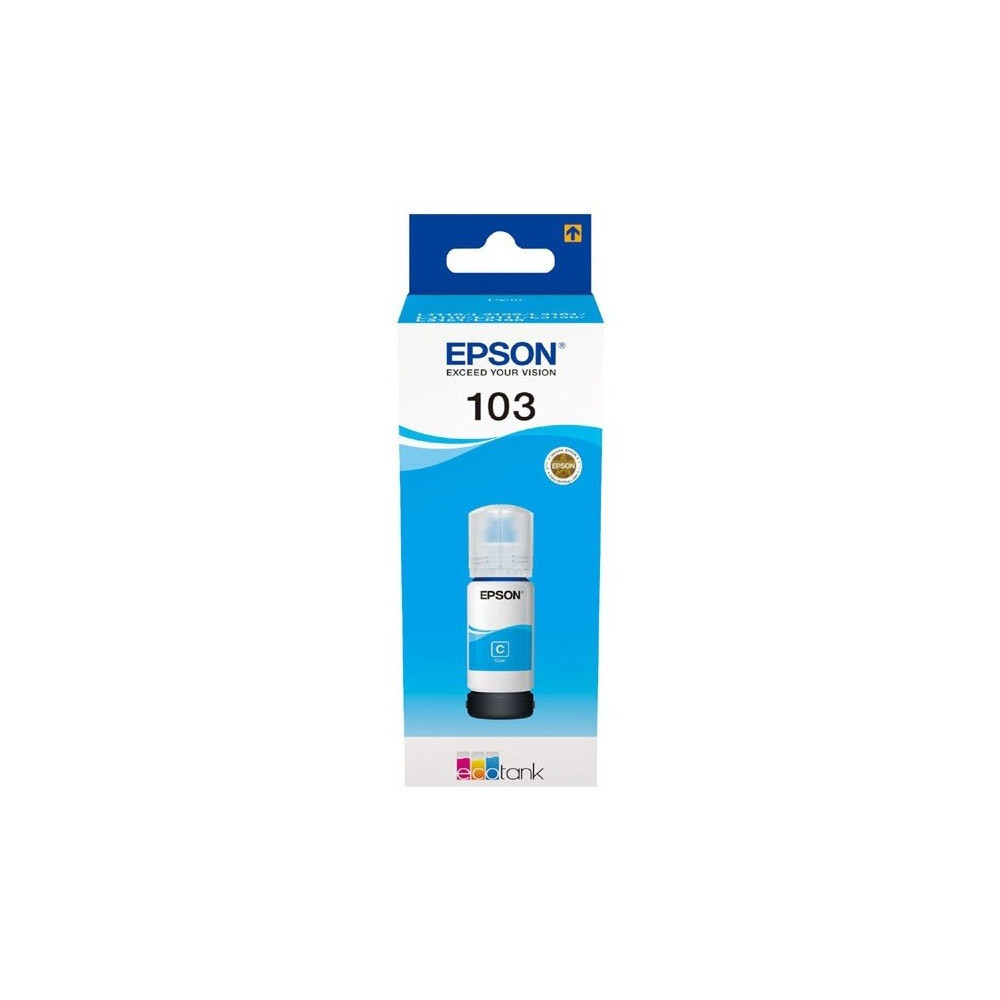 BOUTEILLE D'ENCRE ORIGINALE EPSON ECOTANK 103 / CYAN