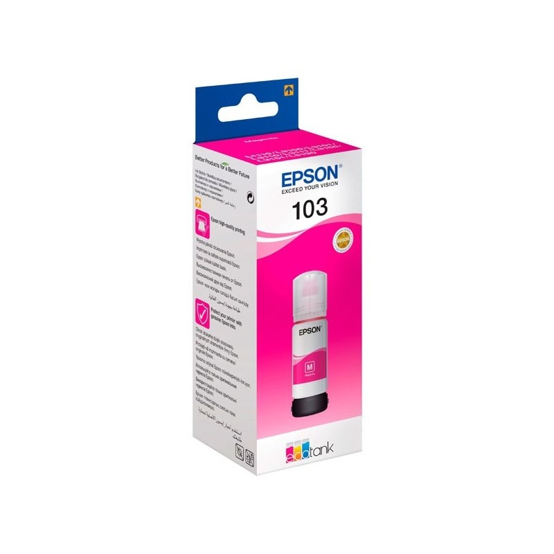 BOUTEILLE D'ENCRE ORIGINALE EPSON ECOTANK 103 / MAGENTA