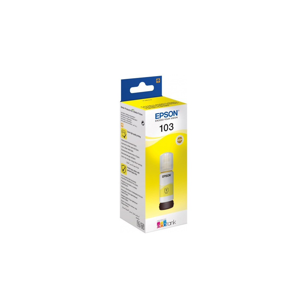 BOUTEILLE D'ENCRE ORIGINALE EPSON ECOTANK 103 / YELLOW
