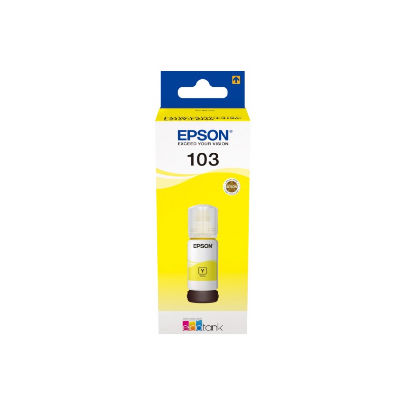 BOUTEILLE D'ENCRE ORIGINALE EPSON ECOTANK 103 / YELLOW