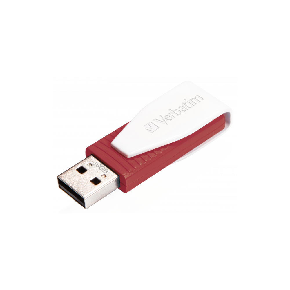 Clé USB Verbatim Swivel USB 2.0 / 16  Go / Rouge