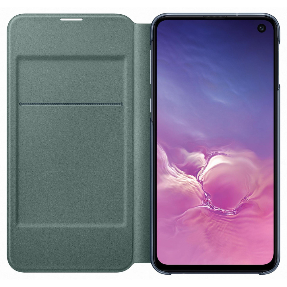 Flip Cover LED pour Samsung Galaxy S10e / Noir