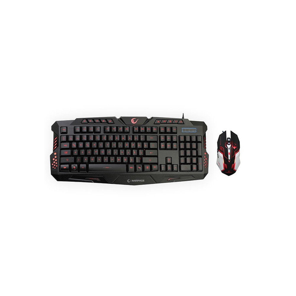 Ensemble Clavier Qwerty  & Souris Everest Rampage KM-R77