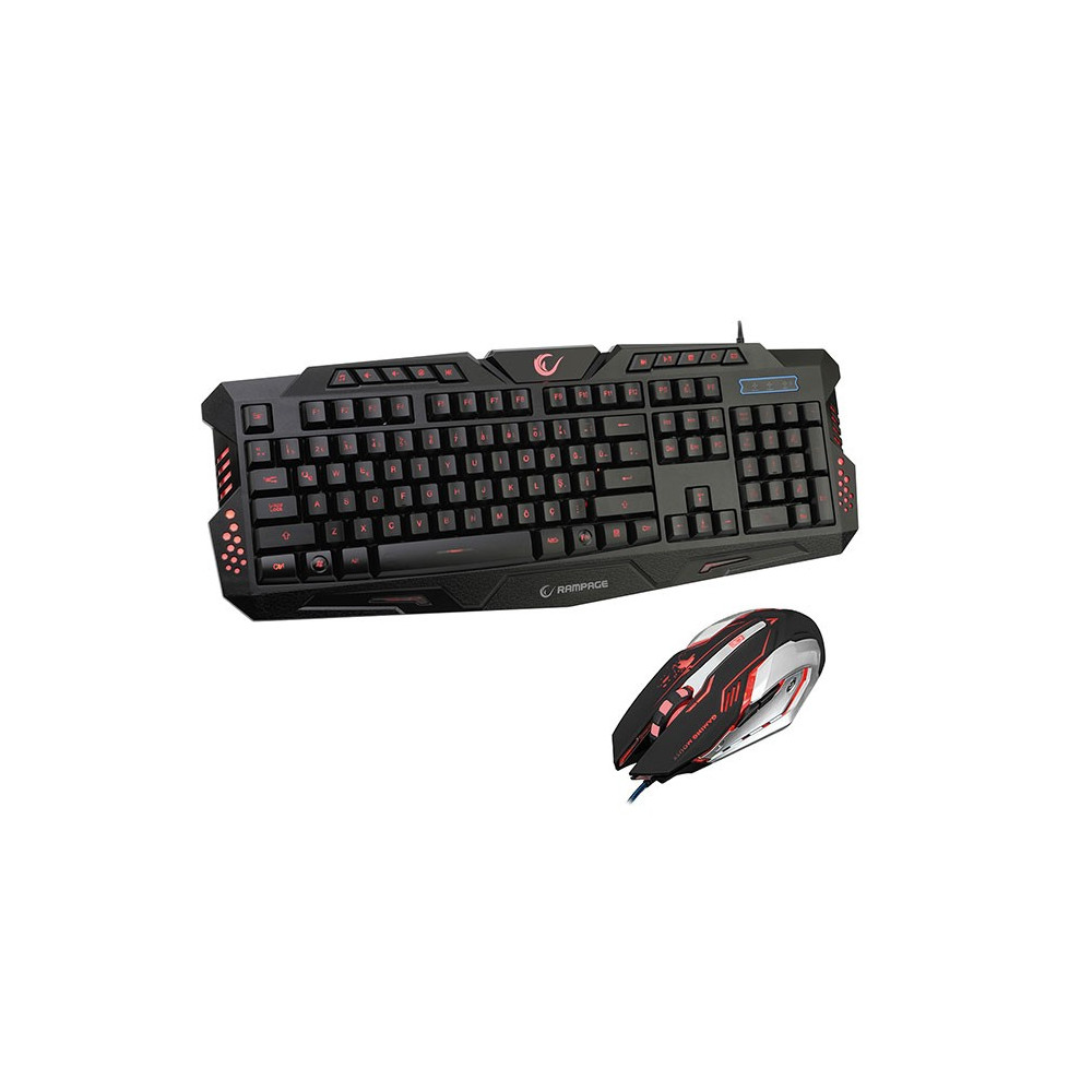 Ensemble Clavier Qwerty  & Souris Everest Rampage KM-R77