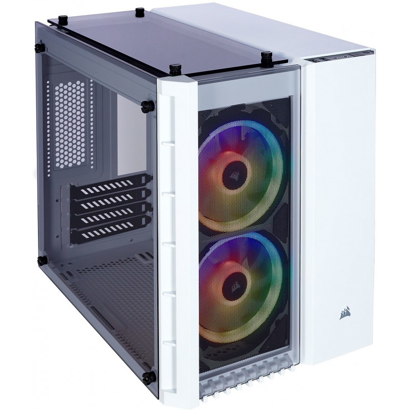 CORSAIR Boitier PC Crystal 680X - Cube Tour - Blanc - Fenetre en