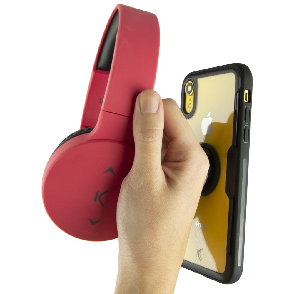 Etui TPU Ksix avec Bague Support pour iPhone XR / Noir