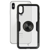 Etui TPU Ksix avec Bague Support pour iPhone XS MAX / Noir