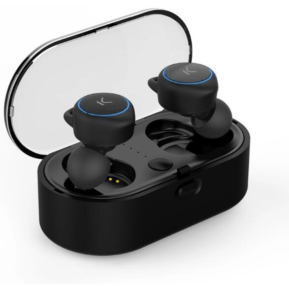 Écouteurs Bluetooth Ksix Go & Play avec Micro / Noir