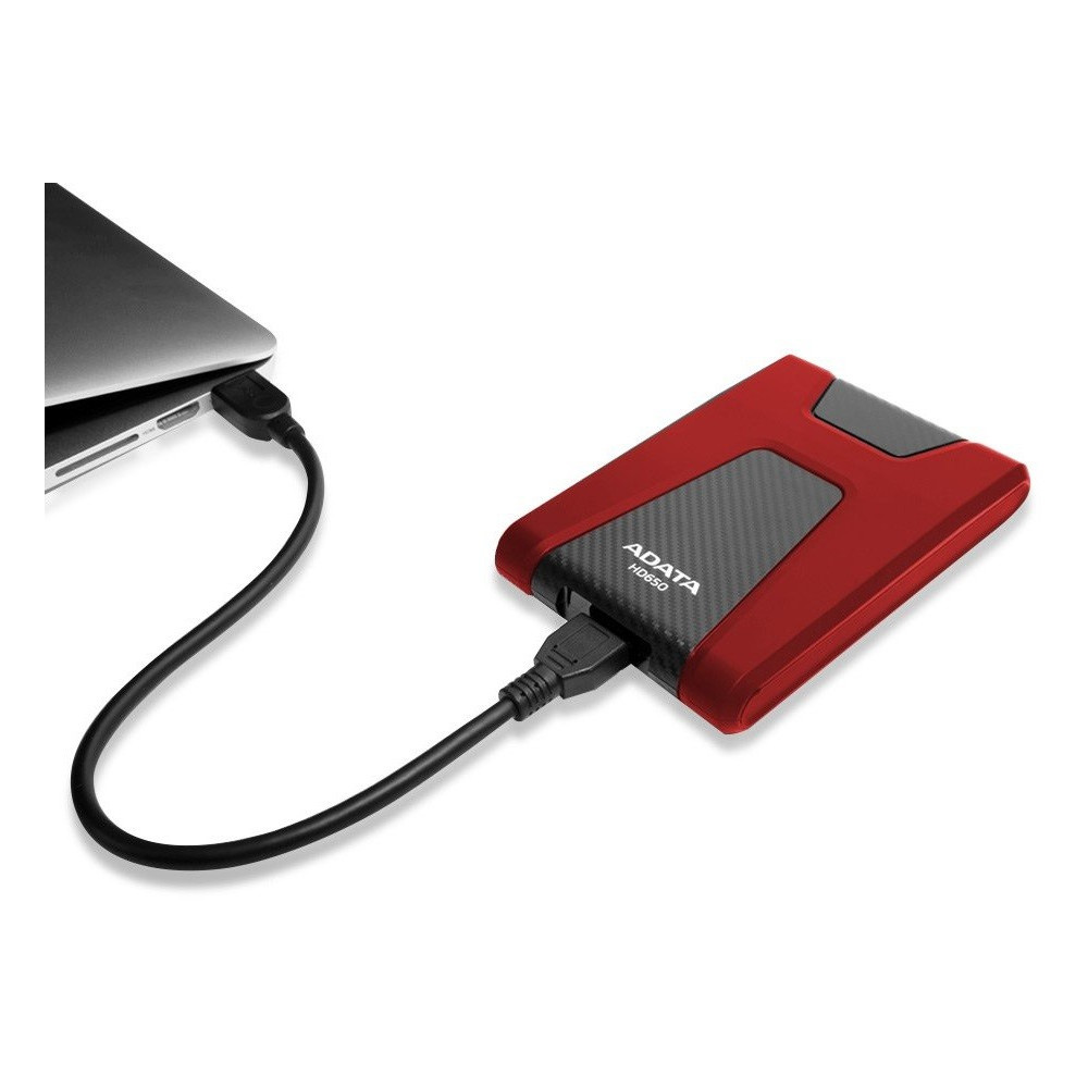 DISQUE DUR EXTERNE ANTICHOCS HD650 USB 3.1 / 2 TO / ROUGE