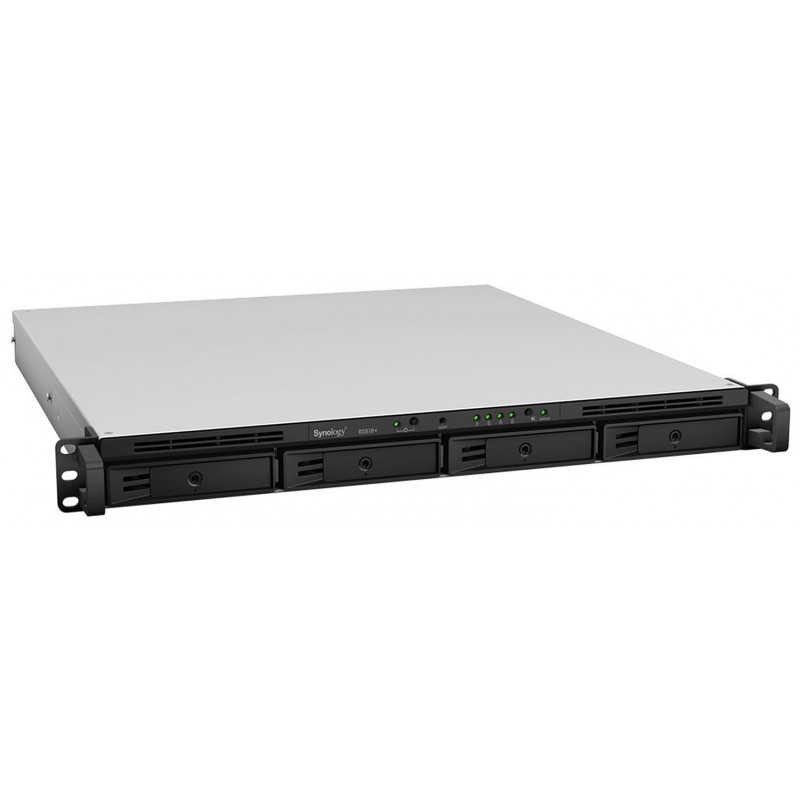 Slide  #1 Serveur de stockage 4 baies Synology RackStation RS818RP+