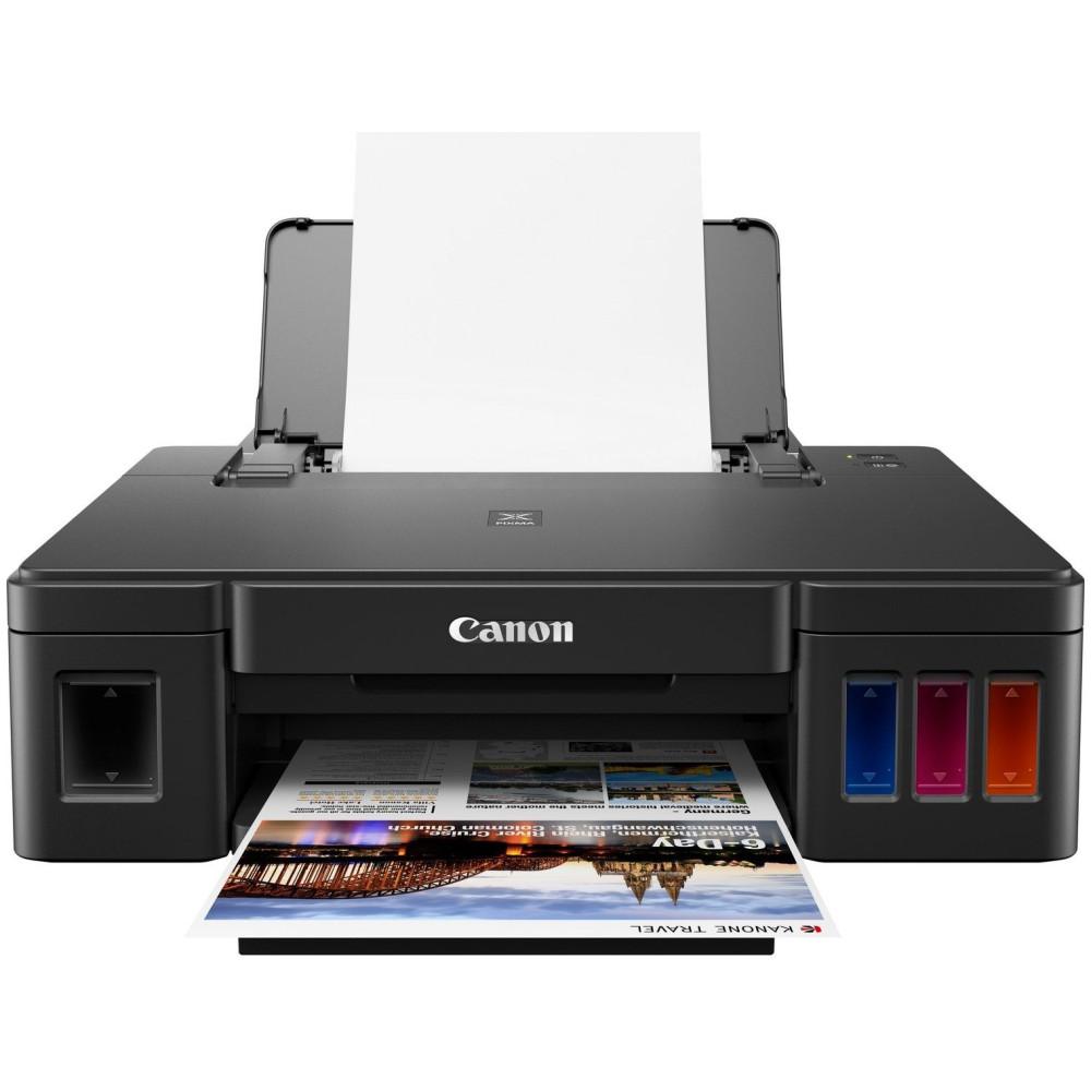 Imprimante à réservoir intégré couleur Canon PIXMA G1411 + 5 Bouteilles D'encre Canon