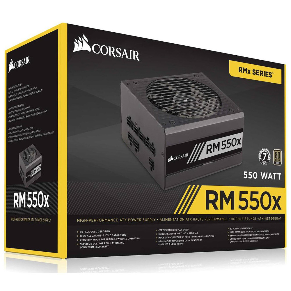 Boite d'alimentation Corsair RM550x V2 80PLUS Gold