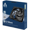 Ventilateur de boîtier pour Gamer Arctic P12 Silent / Noir