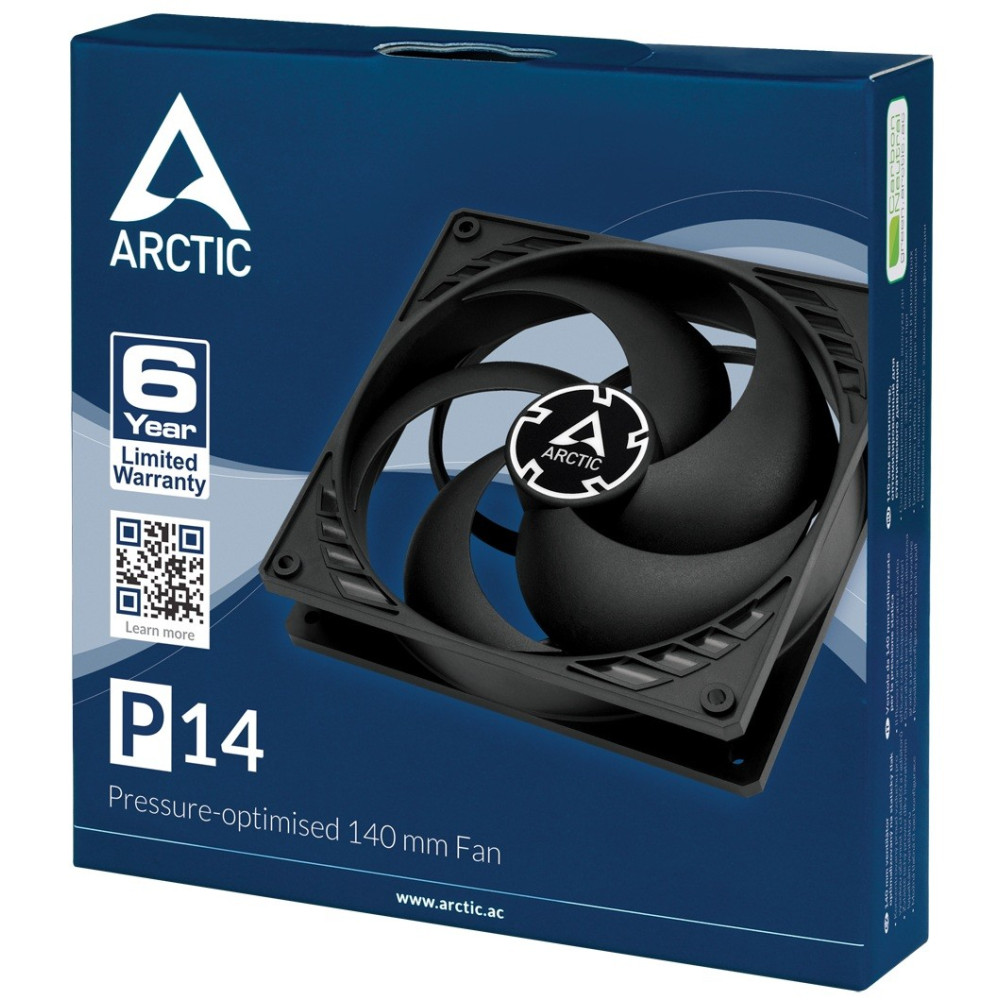 Ventilateur de boîtier pour Gamer Arctic P14 / Noir