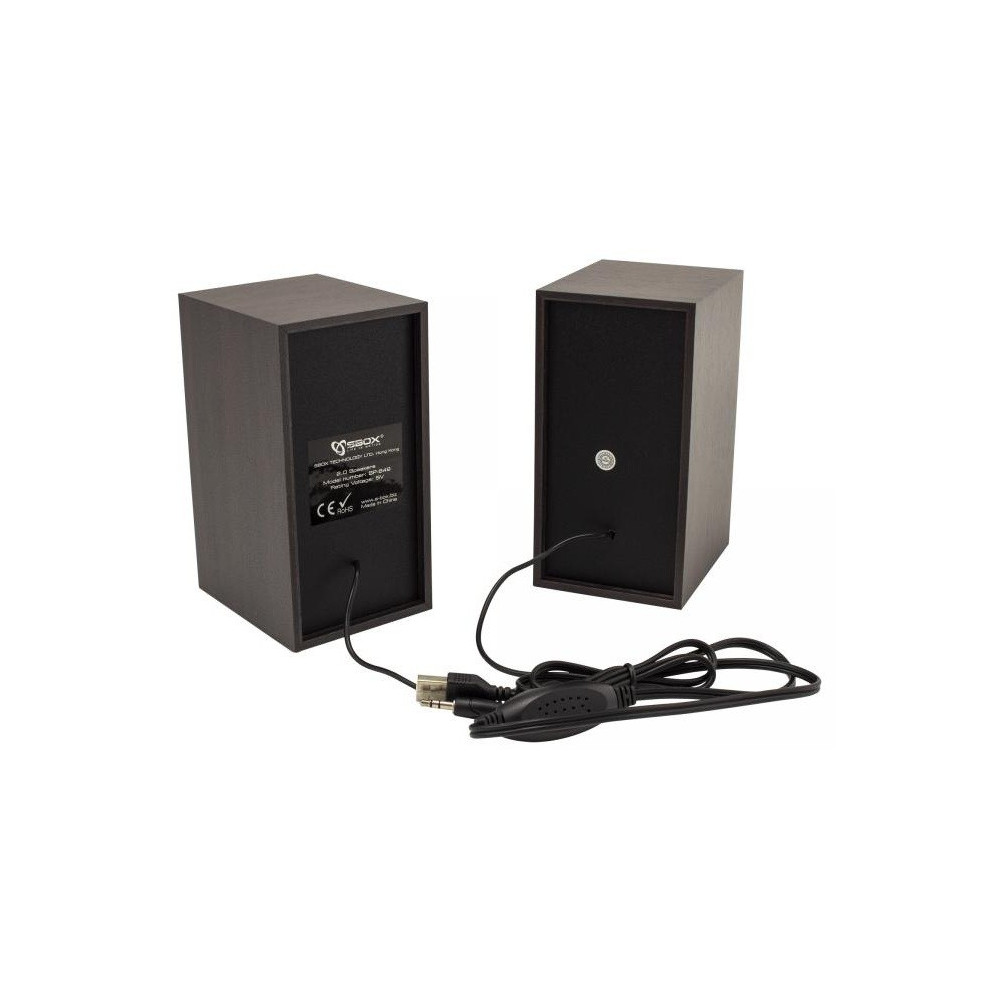 Haut-Parleur 2.0 en Bois SBOX SP-649