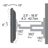 Support Pivotant SBOX PLB-3644 pour Téléviseur 32"-55"