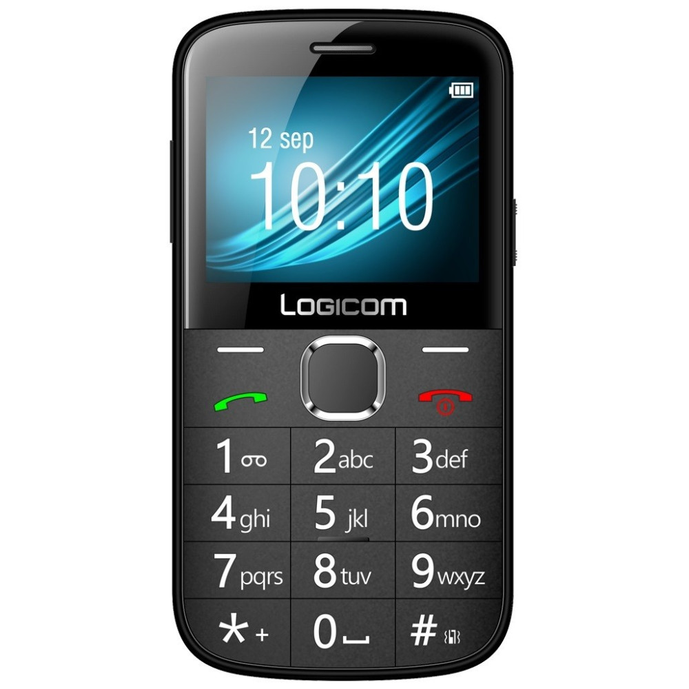 Téléphone Portable Logicom L-623 / Double SIM / Noir