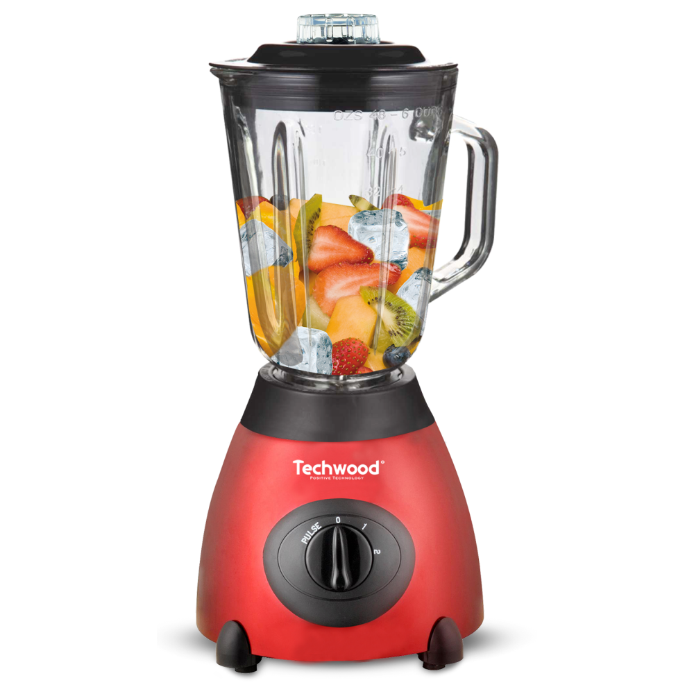 Blender INOX Techwood TBLI-385 / 1.5L / 500W / Rouge