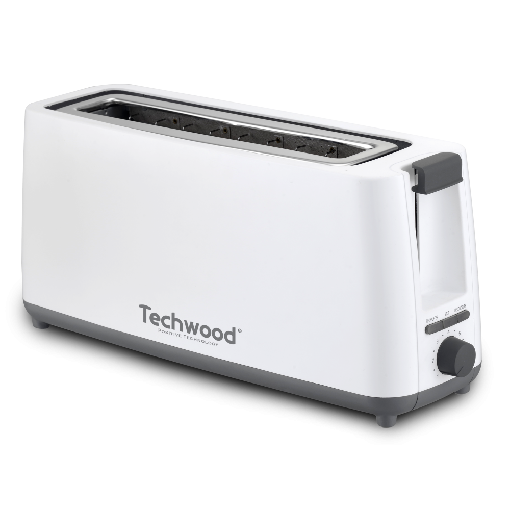 Grille Pain Jumbo Techwood TGP-402 / Blanc