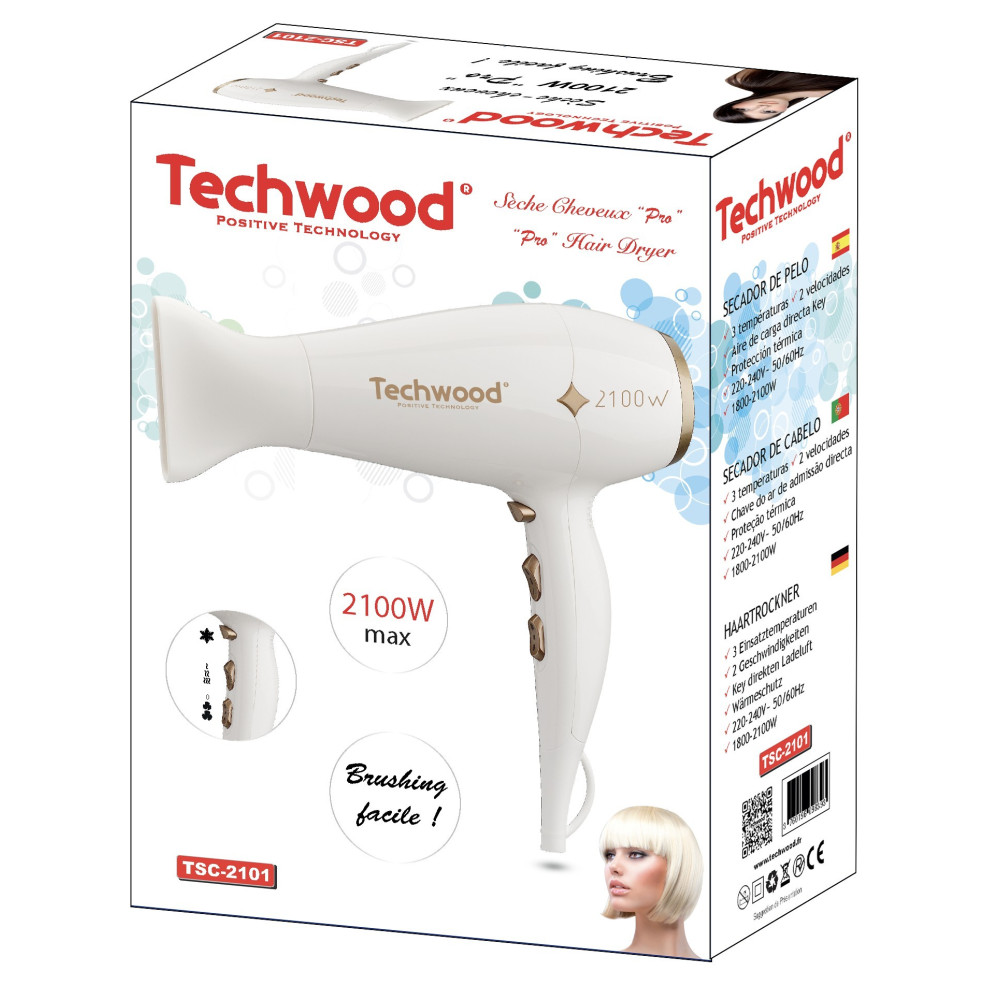 Sèche Cheveux "Pro" Techwood TSC-2101 / 2200 W