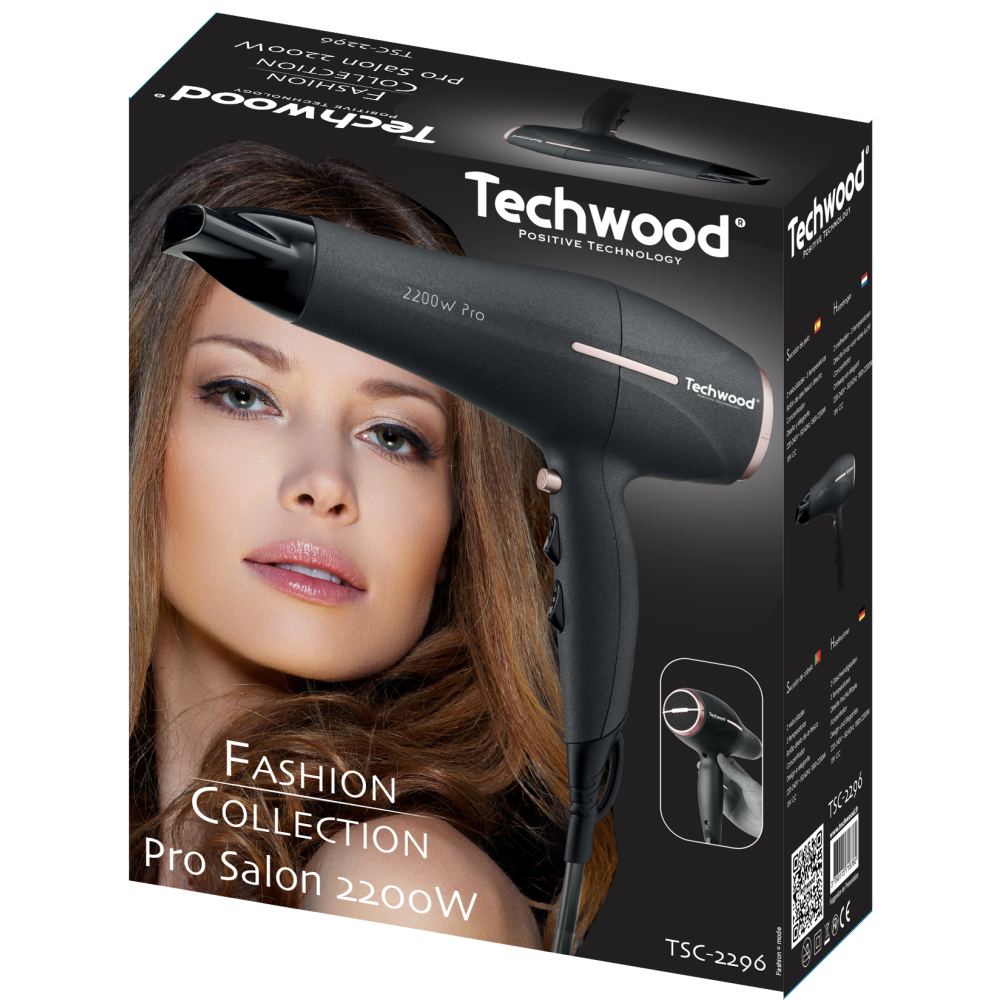 Sèche Cheveux "Pro" Techwood TSC-2296 / 2200 W