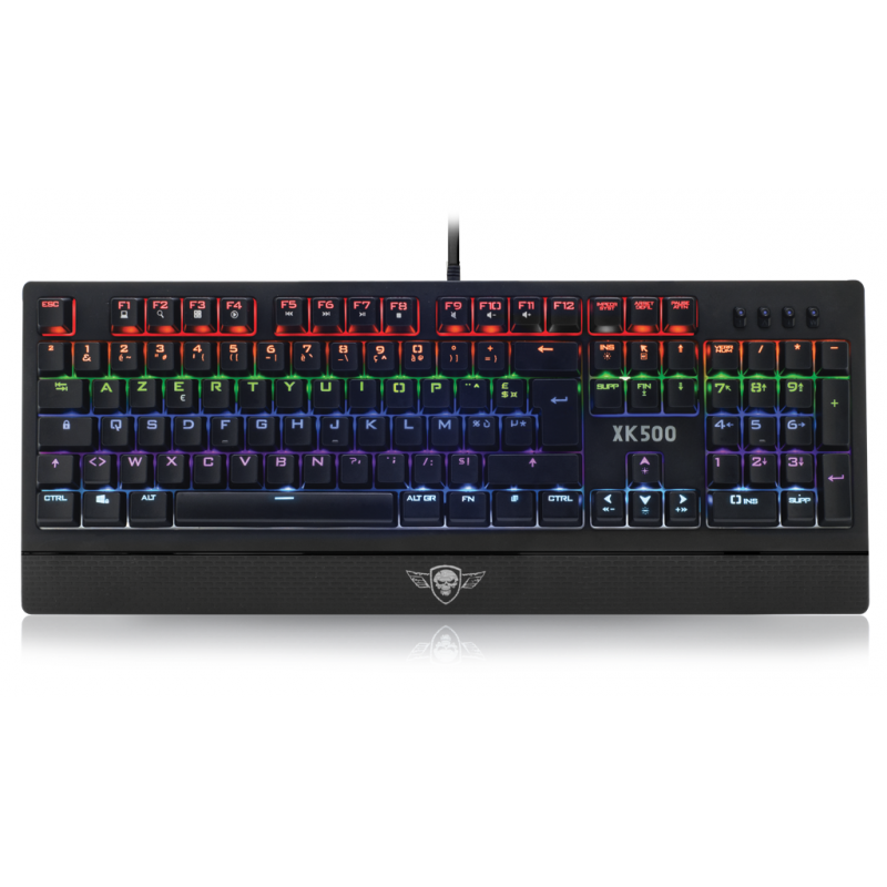 Clavier Gamer sans fil Bluetooth mécanique (Red Low Profile) Spirit of Gamer  Xpert K1500 RGB (Argent) à prix bas