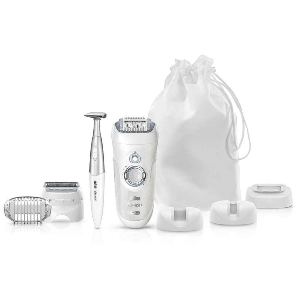 Épilateur Braun Silk-épil 7 7-561 Étanche Sans fil avec 8 accessoires