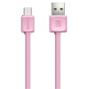 Câble Plat Remax USB vers Micro USB / Rose