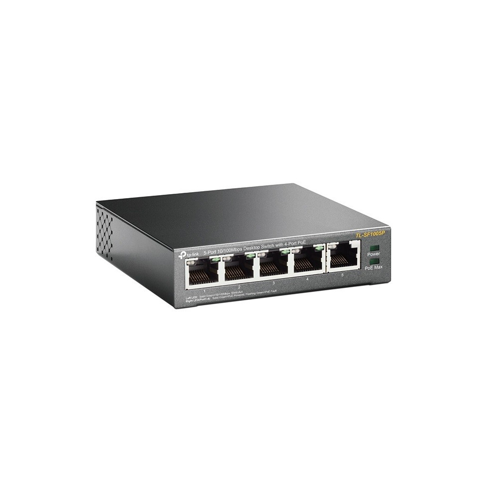 Switch de bureau TP-Link 5 ports 10/100 Mbps avec 4 ports PoE