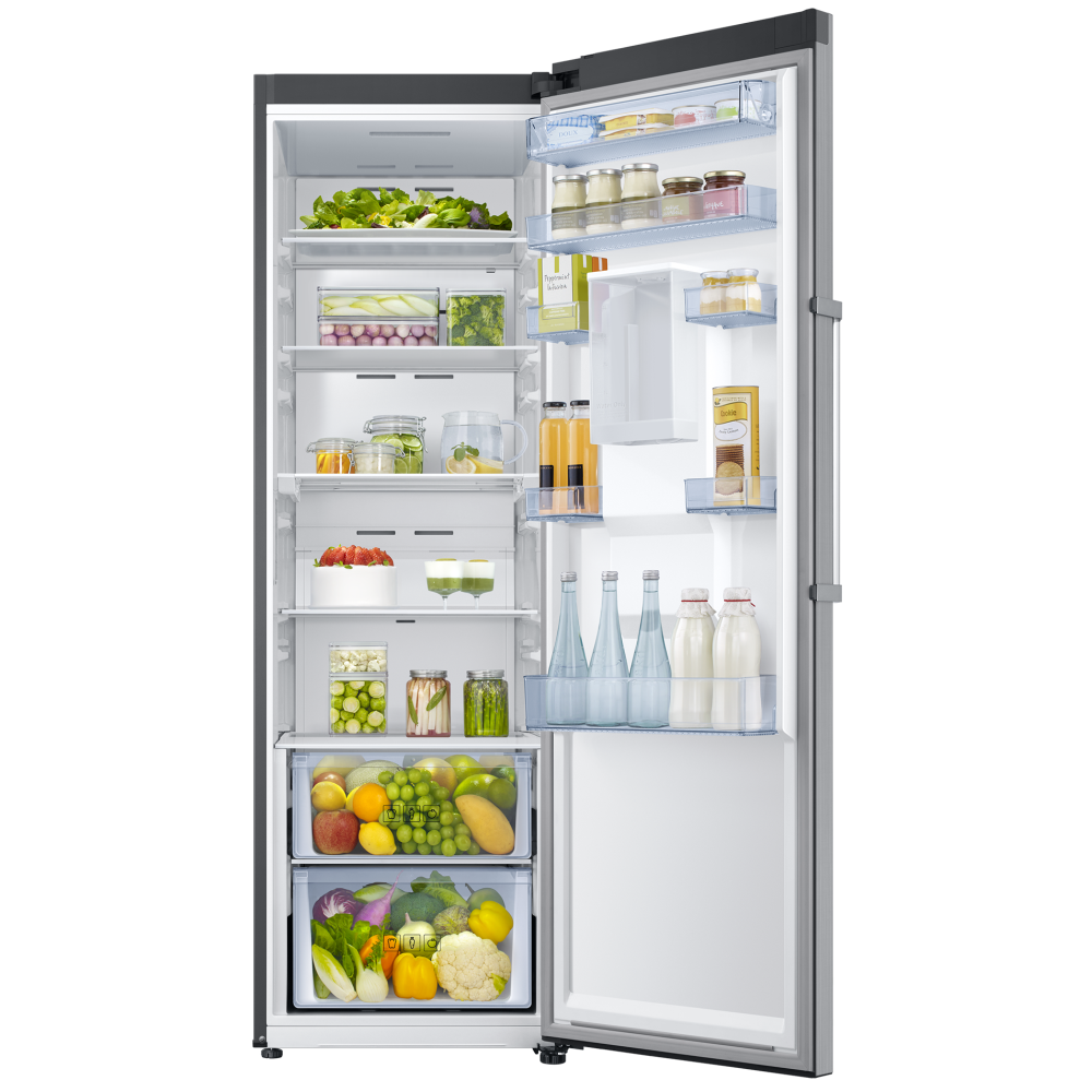 Réfrigérateur Samsung No Frost INVERTER Une Porte 384 Litres / SILVER / avec Distributeur d'eau et Afficheur