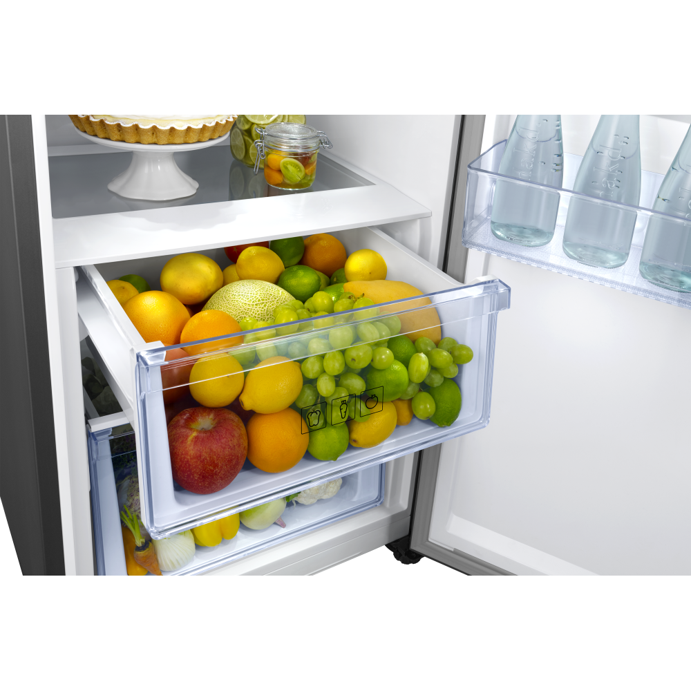Réfrigérateur Samsung No Frost INVERTER Une Porte 384 Litres / SILVER / avec Distributeur d'eau et Afficheur