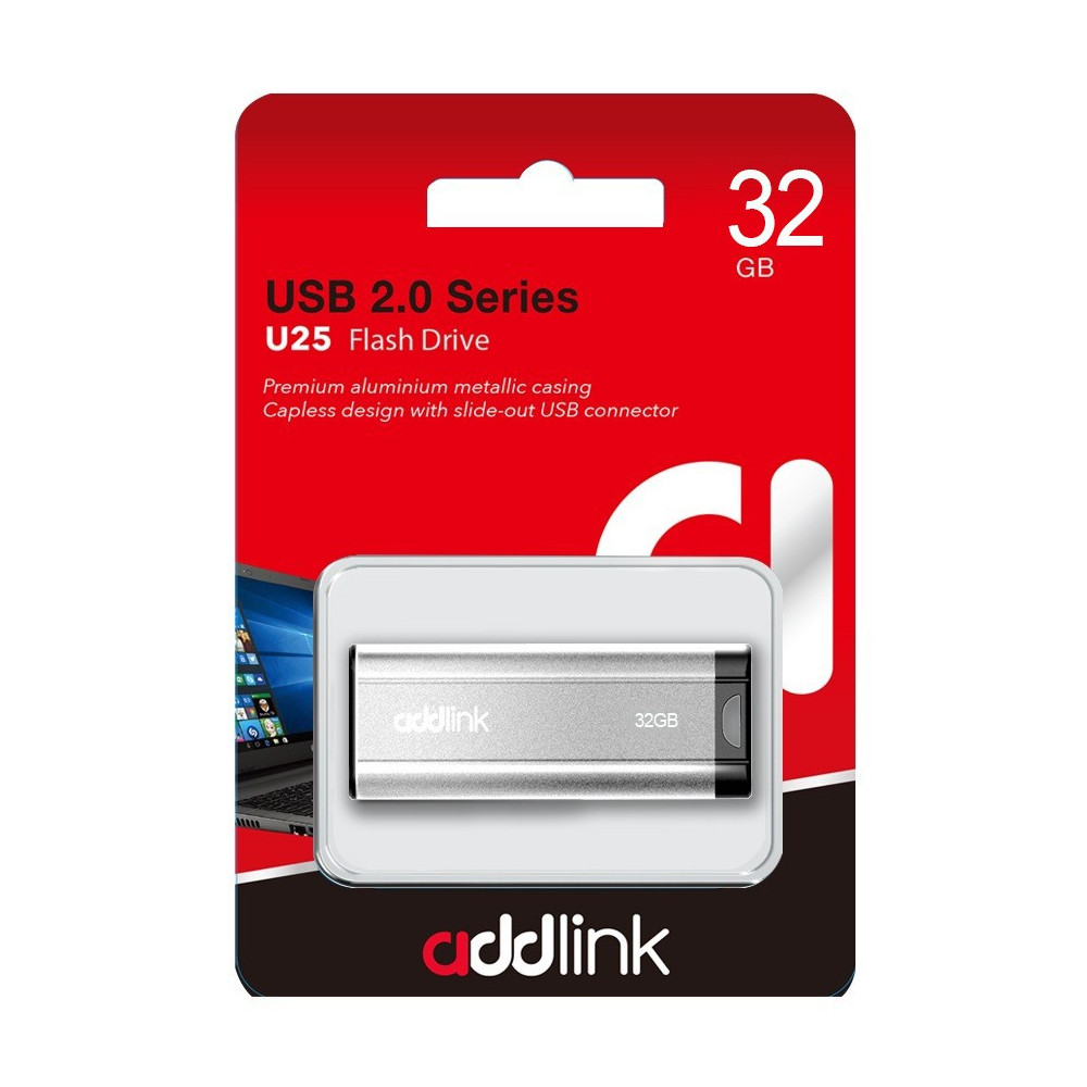 Clé USB Addlink U25 / 32 Go / Silver