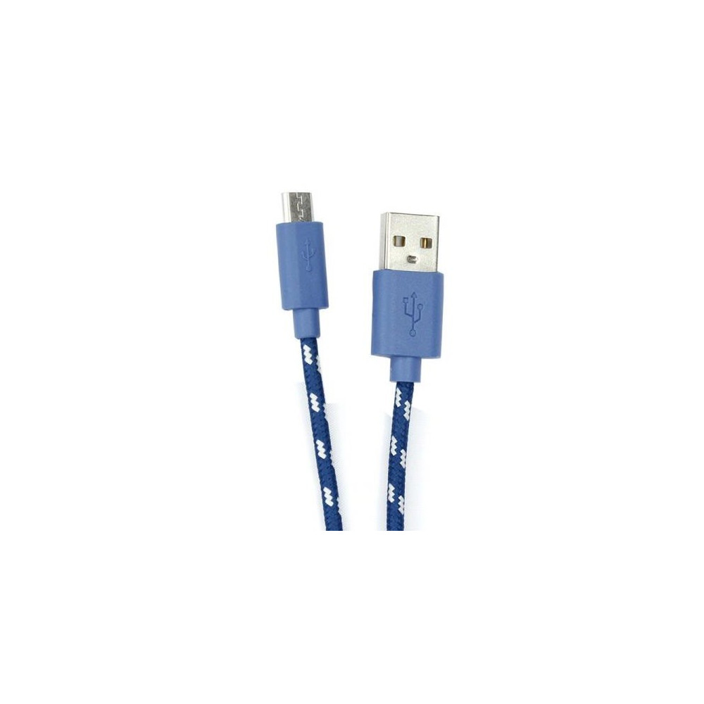 Câble USB Vers Micro USB / 1M / Bleu